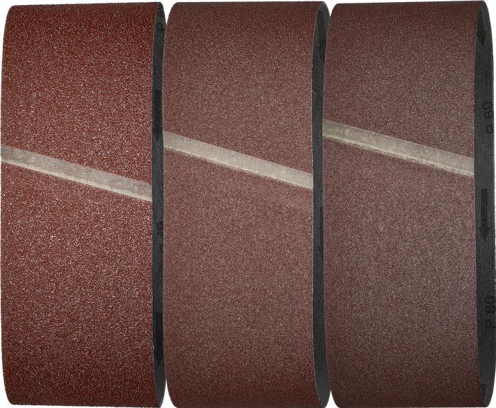 Produktbild wolfcraft 1 Gew.-Schleifbänder-Set 9-tlg. 76x457 (40, 80)