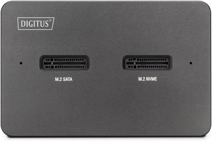Produktbild Digitus M.2 NVMe + M.2 SATA SSD Docking Station mit SD-Express Kartenleser, USB-C™