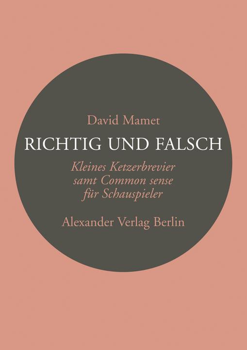 Produktbild Richtig und falsch (Deutsch, David Mamet, 2003)