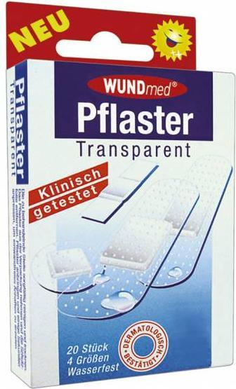 Actual product image Axisis Plaster transparent + waterproof 4 sizes, 20 pcs. plasters (1 x)