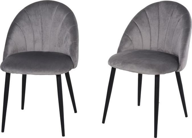 Immagine prodotto Swisshandel24 Esszimmerstühle 2er Set Küchenstuhl Wohnzimmerstuhl Polsterstuhl Bürostuhl mit Rückenlehne Skandi-De