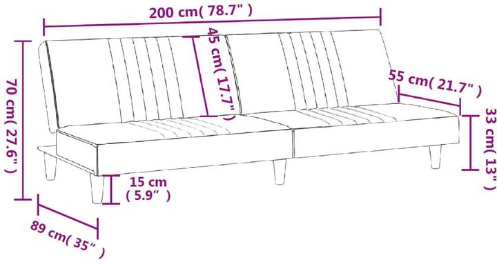 Image du produit vidaXL Schlafsofa
