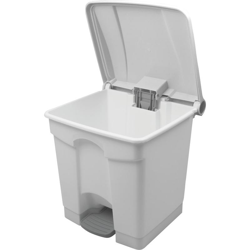 Thumbnail - Helit Tretabfallbehäter 30l weiss, Abfalleimer, Weiss