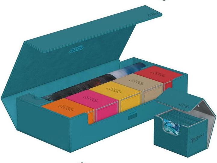 Actual product image Ultimate Guard Card Box XenoSkin Superhive 550+ Petrol Blue