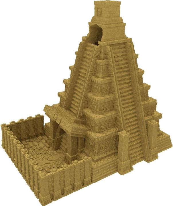 Produktbild Feldherr Fates End Würfelturm Mayan Gold 3D-gedruckt, abnehmbares Dach (Kunststoff)