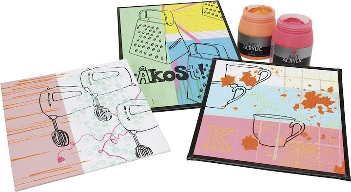 Actual product image Creativ Company Canvas panel Wit 280gr, 10x10cm (10 x 10 cm)