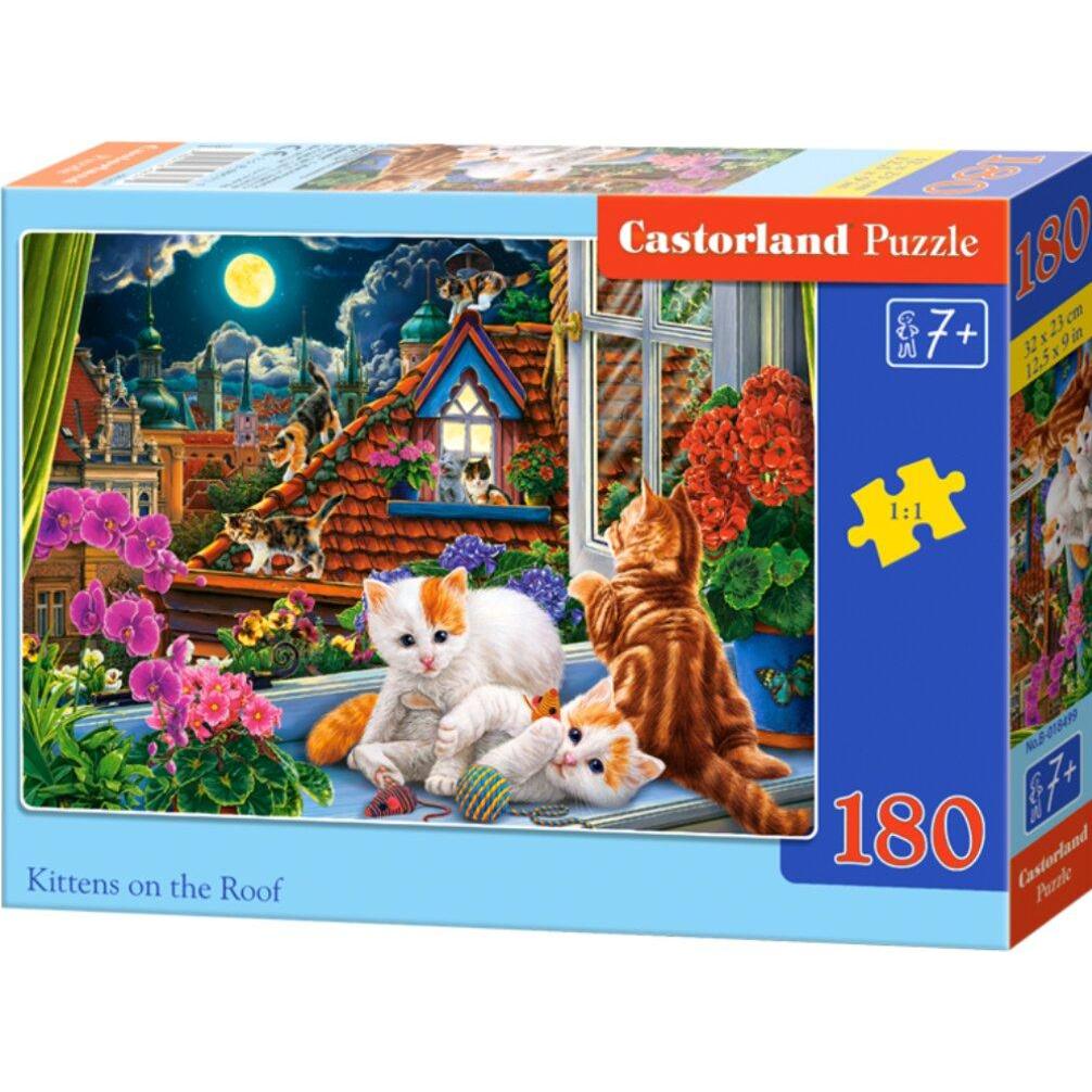 Castorland Kittens on the Roof Puzzle 180 Teile (180 Teile)