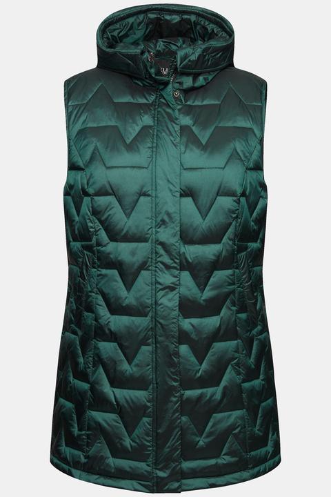 Actual product image Ulla Popken Zigzag Quilted Vest (56)