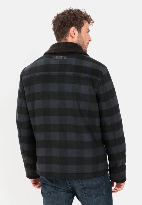 Image du produit Camel Active Veste de transition à carreaux avec col en peluche amovible (56)