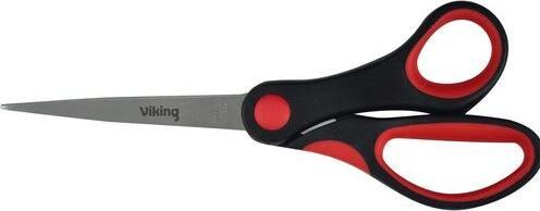 Actual product image Office Depot Scissors Soft grip stainless steel red, black 210 mm (21 cm)