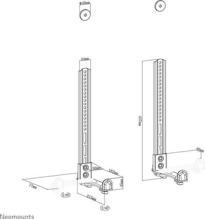 Produktbild Neomounts AWL29-650BL1 (Wandmontage)