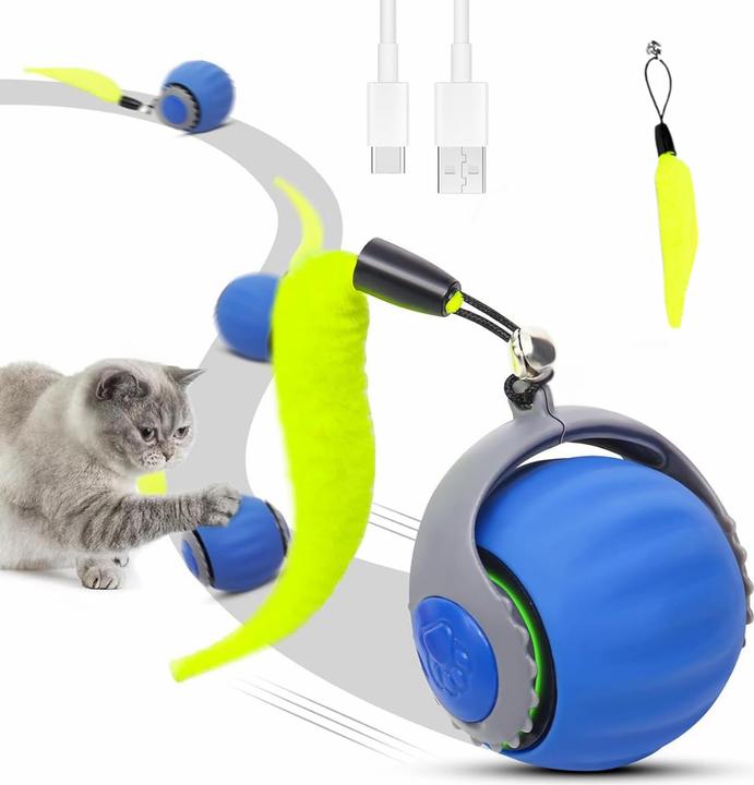 Suba Katzenspielzeug mit Schwanz (Beschäftigungsspielzeug Katze)