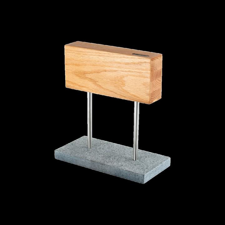 Image du produit Laguiole Magnetisch Messerblock Eichen auf Natursteinfuss