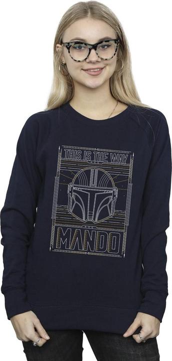 Produktbild Star Wars The Mandalorian The Way Outline Helm Sweatshirt (S)