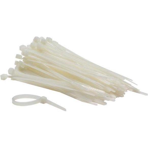 Velleman, Kabelbinder, NYLON-KABELBINDER-SET - 4.6 mm x 120 mm - weiss (100-tlg.) (120 mm, 100 Stk.)