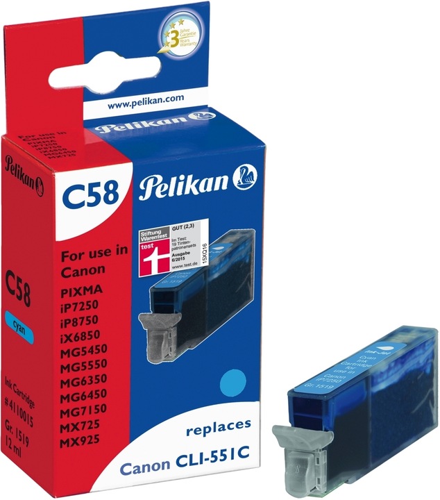 Actual product image Pelikan Cli-551xl (C)