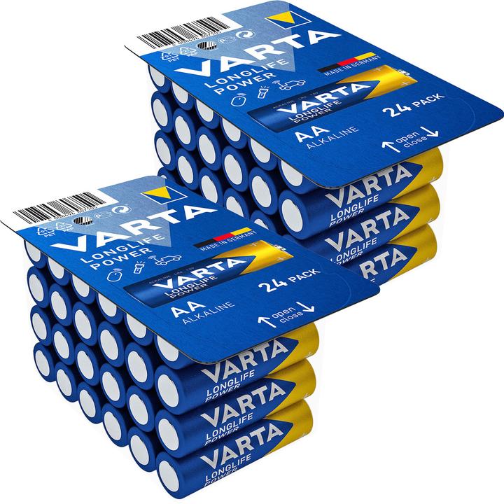 Produktbild Varta 2er-Set Longlife Power Alkalin-Batterien (24 Stk., AA)