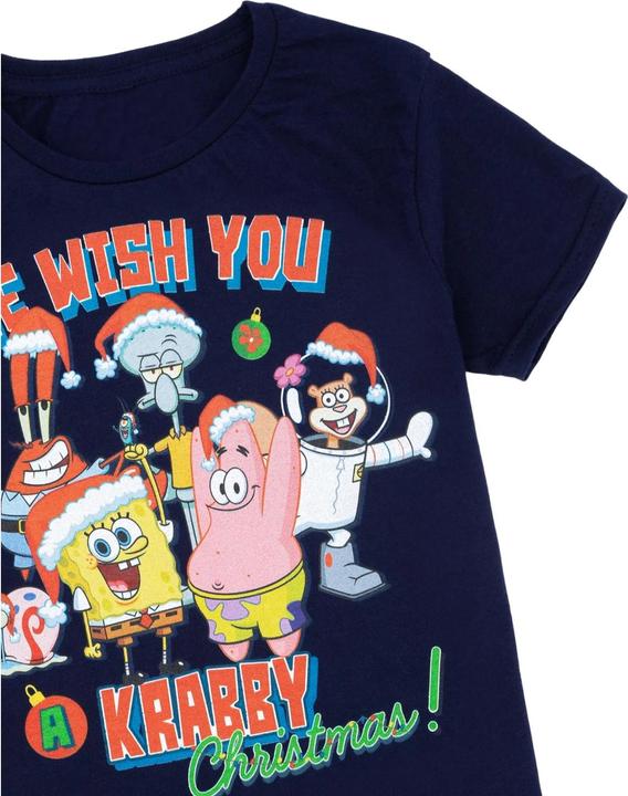 Produktbild Spongebob Squarepants Krabby Christmas TShirt (128)