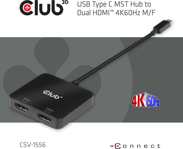 Produktbild Club 3D USB-C auf HDMI Hub (HDMI, 21 cm)
