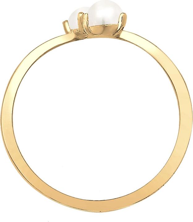 Actual product image Elli Ring Freshwater Pearl Adjustable One Size 925 Silver (54)