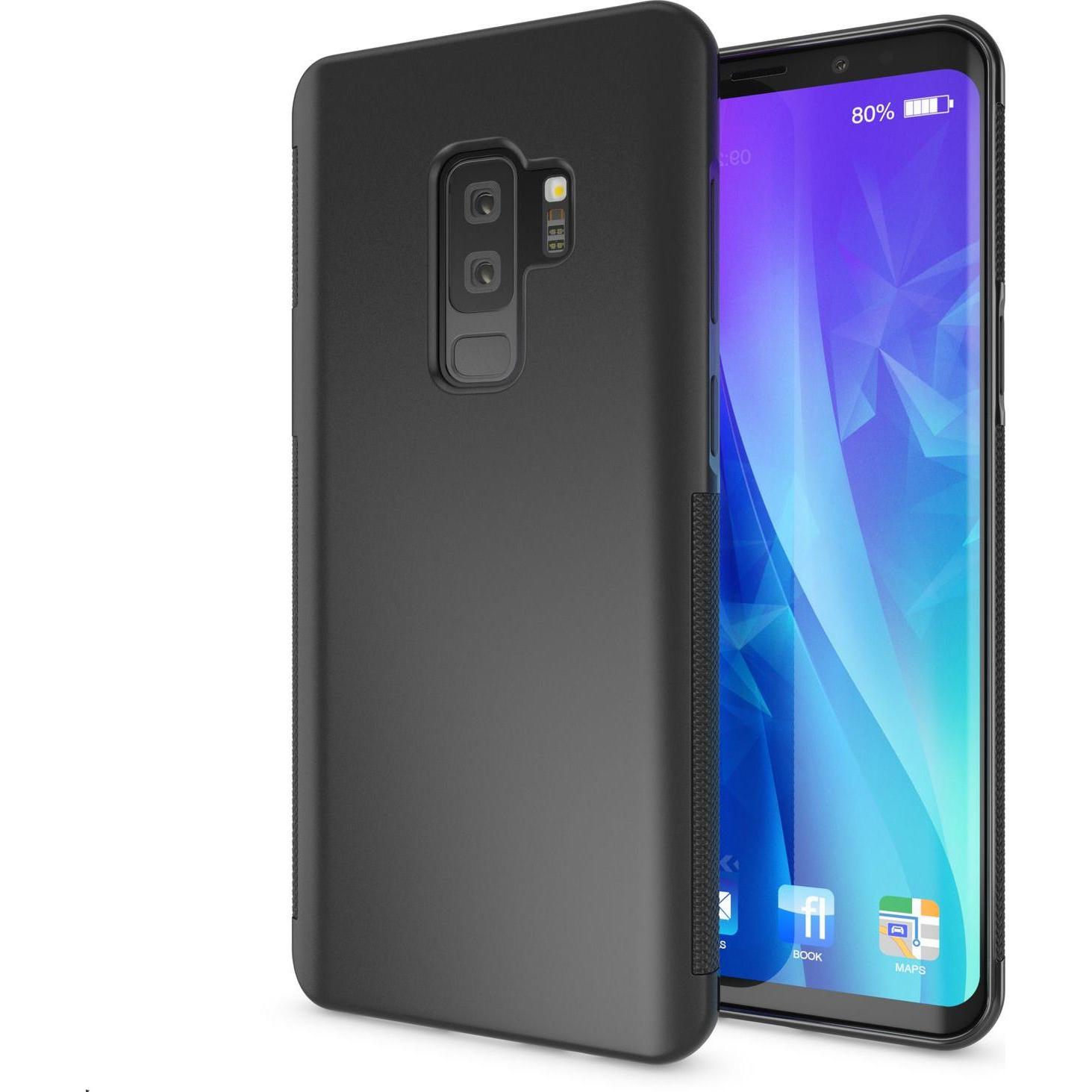 Nalia Handyhülle (Samsung Galaxy S9+), Smartphone Hülle, Schwarz