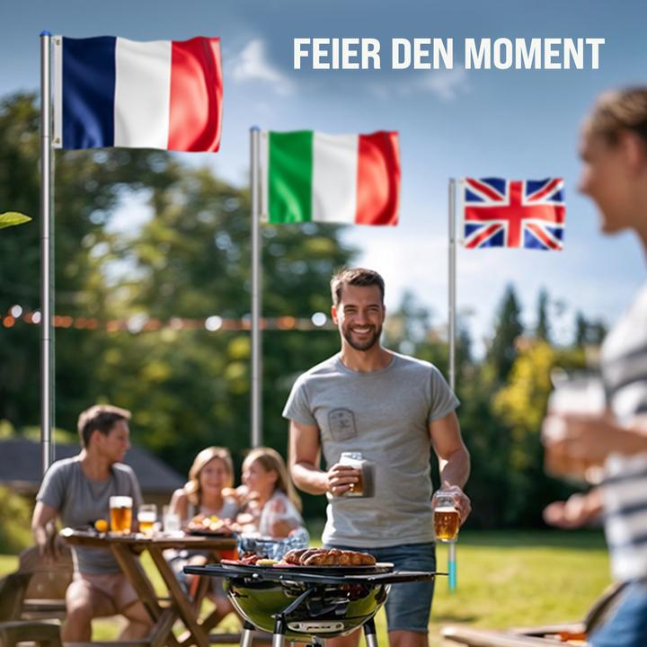 Actual product image Monzana Aluminium flagpole 6.50m