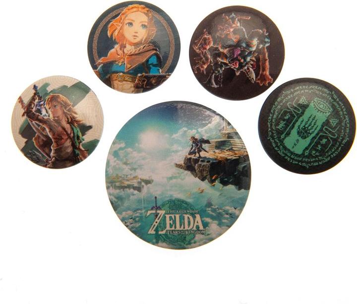 Immagine prodotto The Legend of Zelda Tears Of The Kingdom Set di Badge Misura Confezione 5