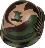 Image du produit Ootb Tirelire avec serrure, crâne avec casque militaire (15 x 14 cm)