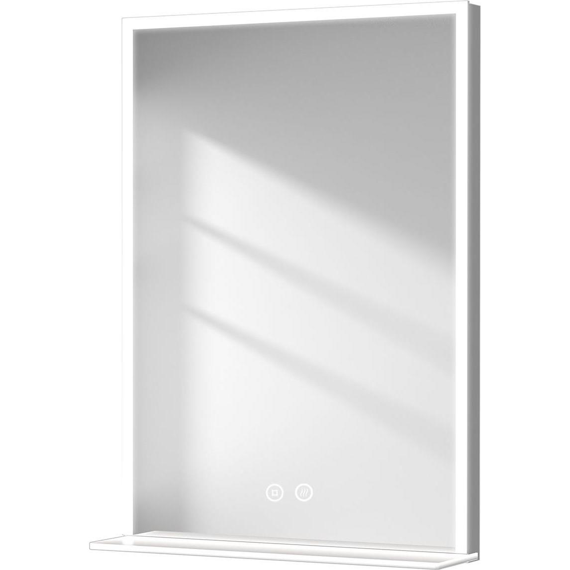 Emke, Spiegelschrank, Badspiegel mit Beleuchtung 50*70cm, Beschlagfrei, Kaltweiss6500Kund Dimmbar, Glasablage (80 x 60 c...