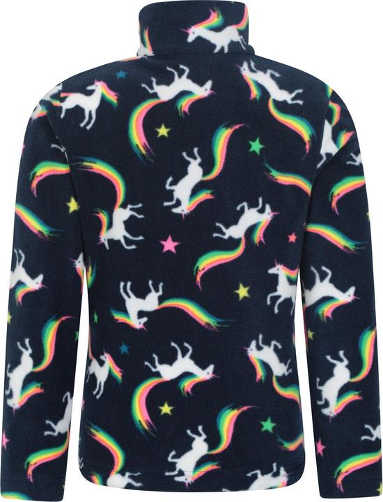 Actual product image Mountain Warehouse Childrens/Kids Endeavour Unicorn Half Zip Fleece Top (128)