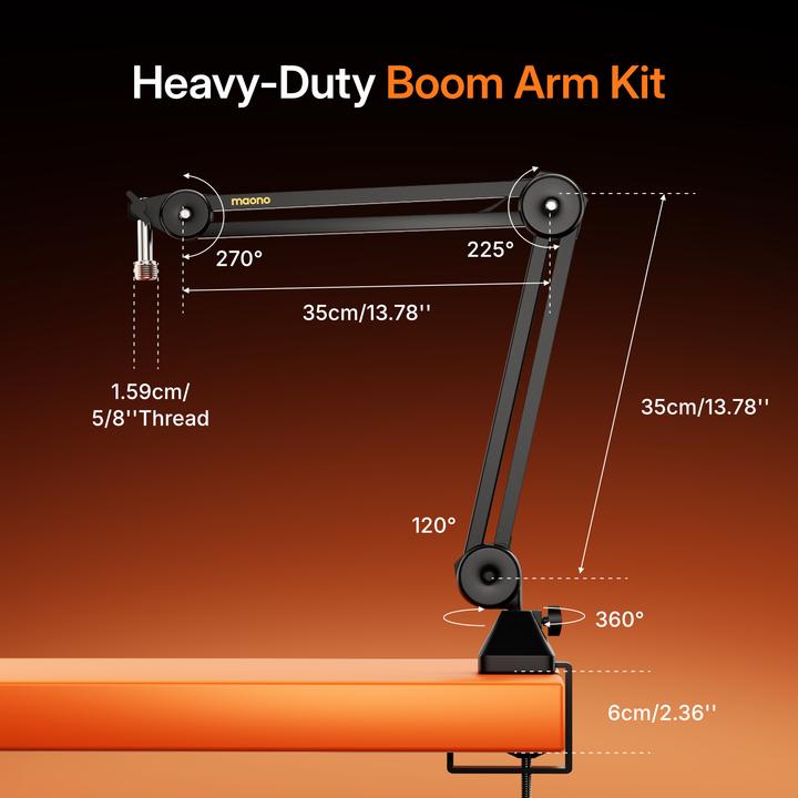 Actual product image Maono Mikrofon PD200WS Schwarz