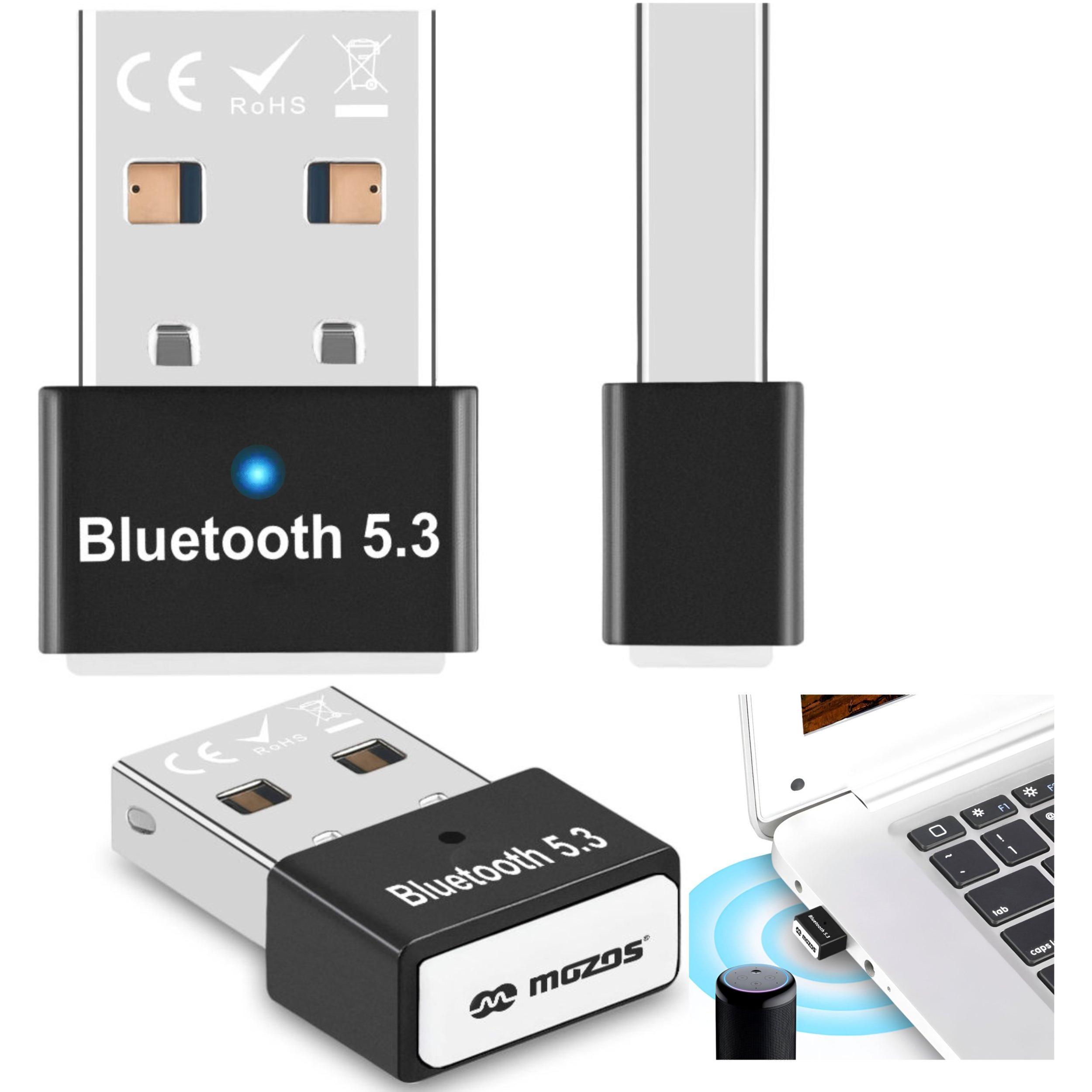 Mozo Adapter bluetooth Mozos v5.3 do 20m, Adattatore audio Bluetooth