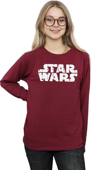 Actual product image Star Wars Womens/Ladies Christmas Logo Sweatshirt (XXL)