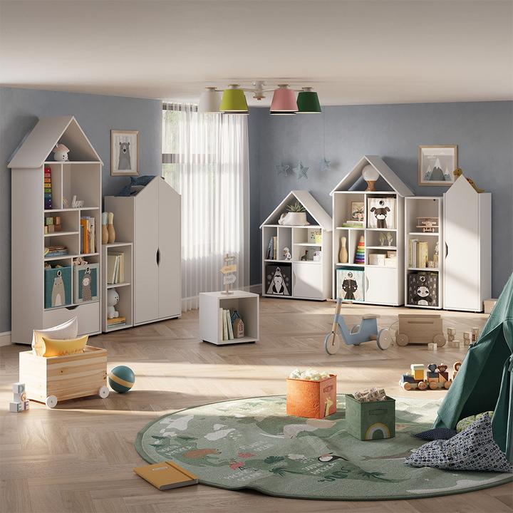 Produktbild Vicco Kinderregal Estell, Weiss, 36.4 x 38.2 cm 2-er Set