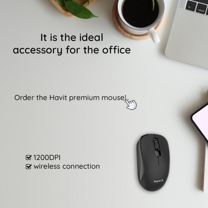 Actual product image Havit MS626GT universal wireless mouse (black) (Wireless)