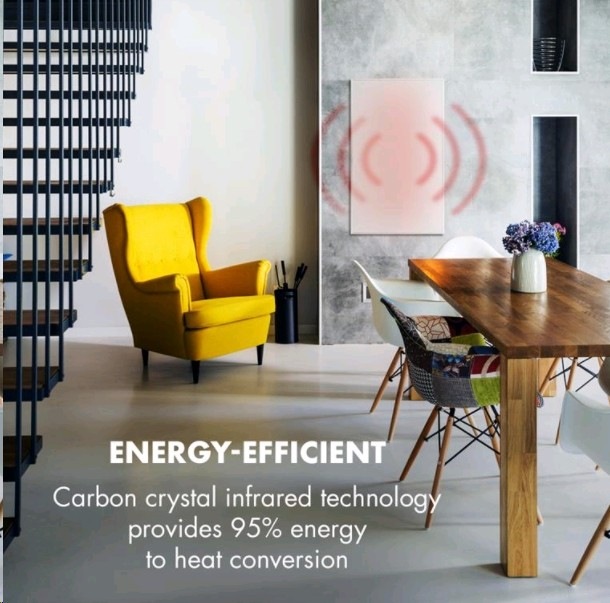 Produktbild Klarstein Wonderwall Smart Infrarood Verwarming Elektrische Verwarming - 60 X 100 Cm - 600W - Ir Comfortheat - (600 W)