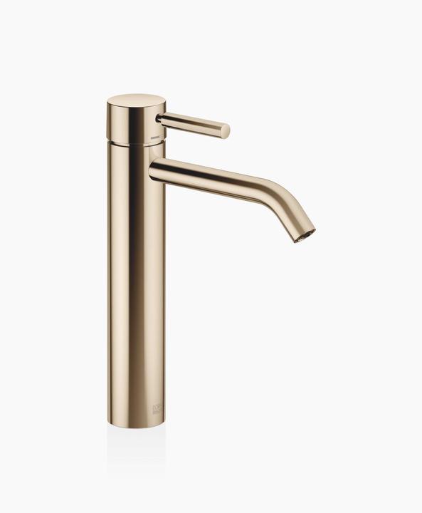 Actual product image Dornbracht Meta single-lever basin mixer with raised foot, without pop-up waste, for use on surface-