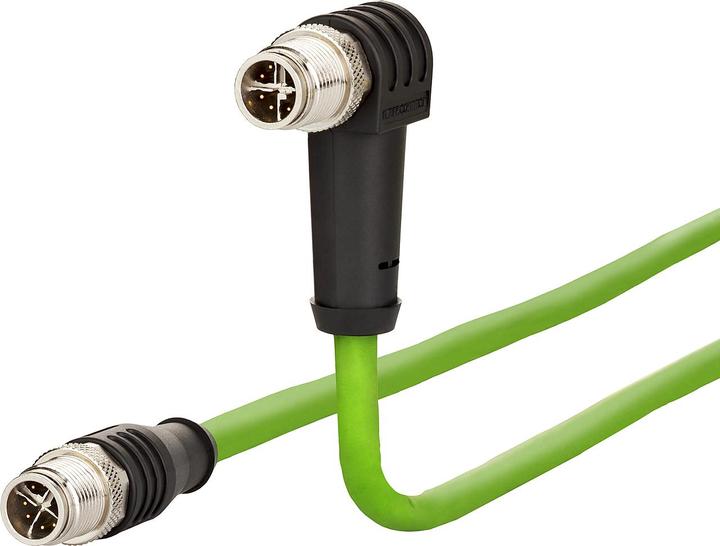 Produktbild Metz Connect Verbindungsleitung M12 ST-M12 ST, 8-pol X-kodiert (S/FTP, CAT6a, 2 m)