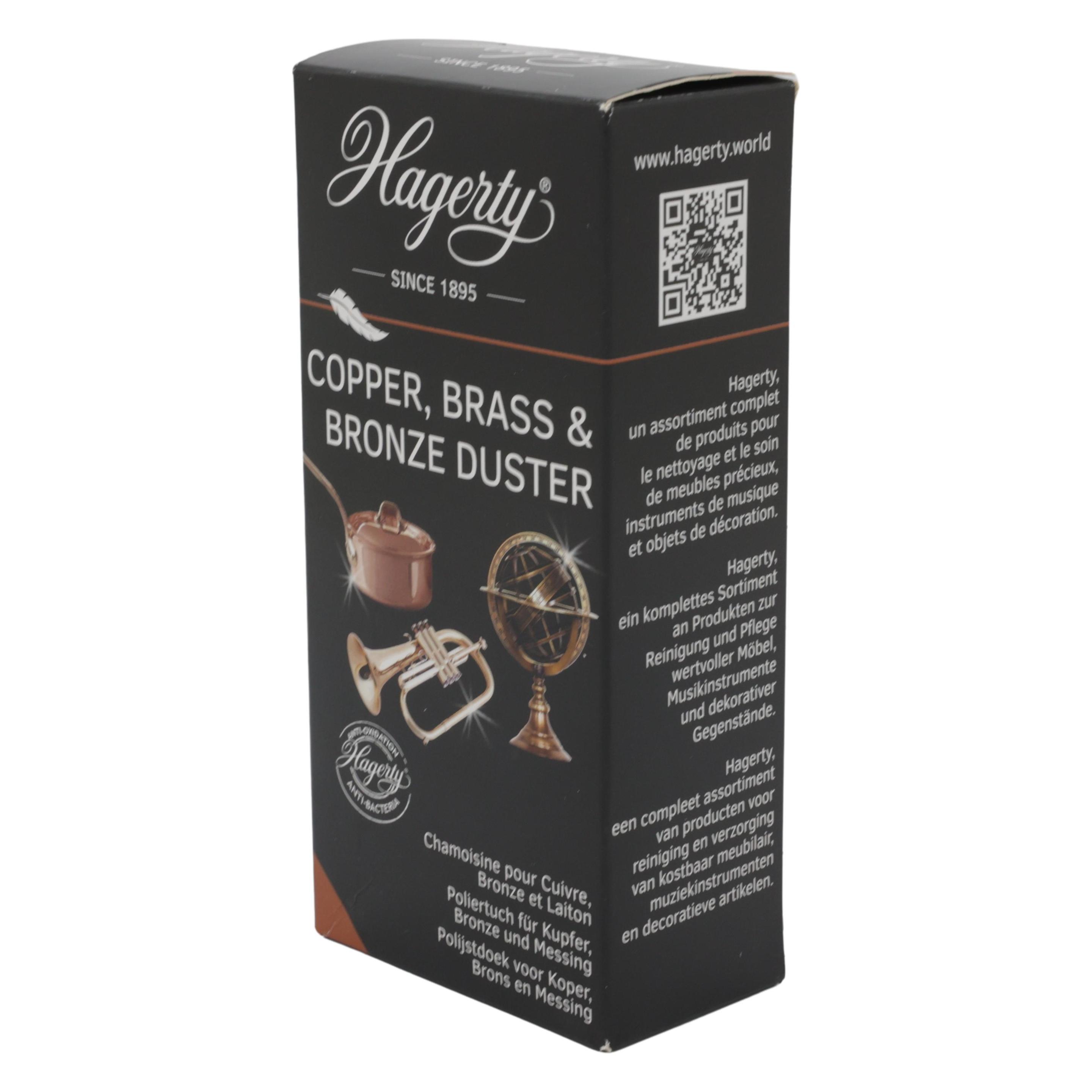 Hagerty Koper Brons Messing Stofdoek 55x36cm, Reinigingsmiddelen, Bruin