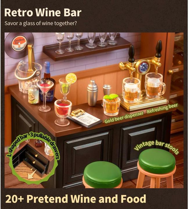 Image du produit Robotime Leisurely Cheers Bar