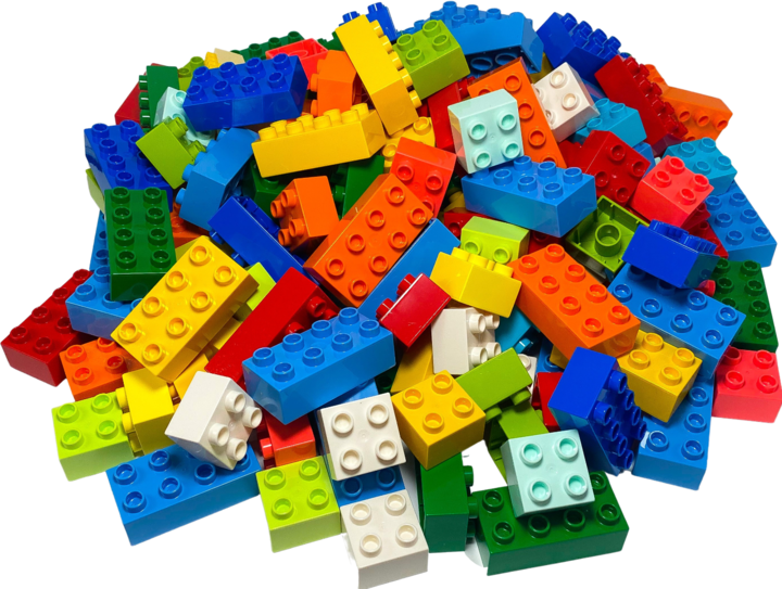 Productafbeelding LEGO DUPLO Bouwstenen Gemengd - Starterset - NIEUW - 70 stuks 2x2 + 30 stuks 2x4 (3437)