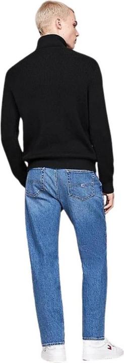 Produktbild Tommy Hilfiger Tommy Jeans Slim Fit Coltrui met wol - Zwart - Maat L (L)