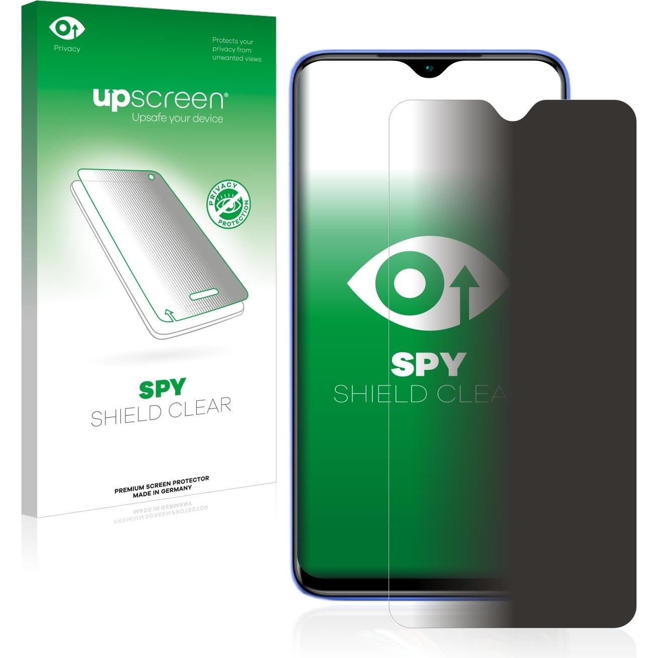 upscreen Spy Shield Blickschutzfolie (1 Stück, Xiaomi Redmi 9T), Smartphone Schutzfolie, Blau