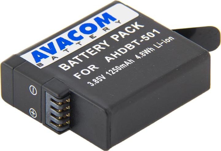Avacom GOPRO AHDBT-501, AABAT-001 LI-ION 3.7V 1250MAH 4.8WH, HERO 5, HERO 6 BLACK, HERO 7 BLACK, HERO 8 (Kamera Akku)