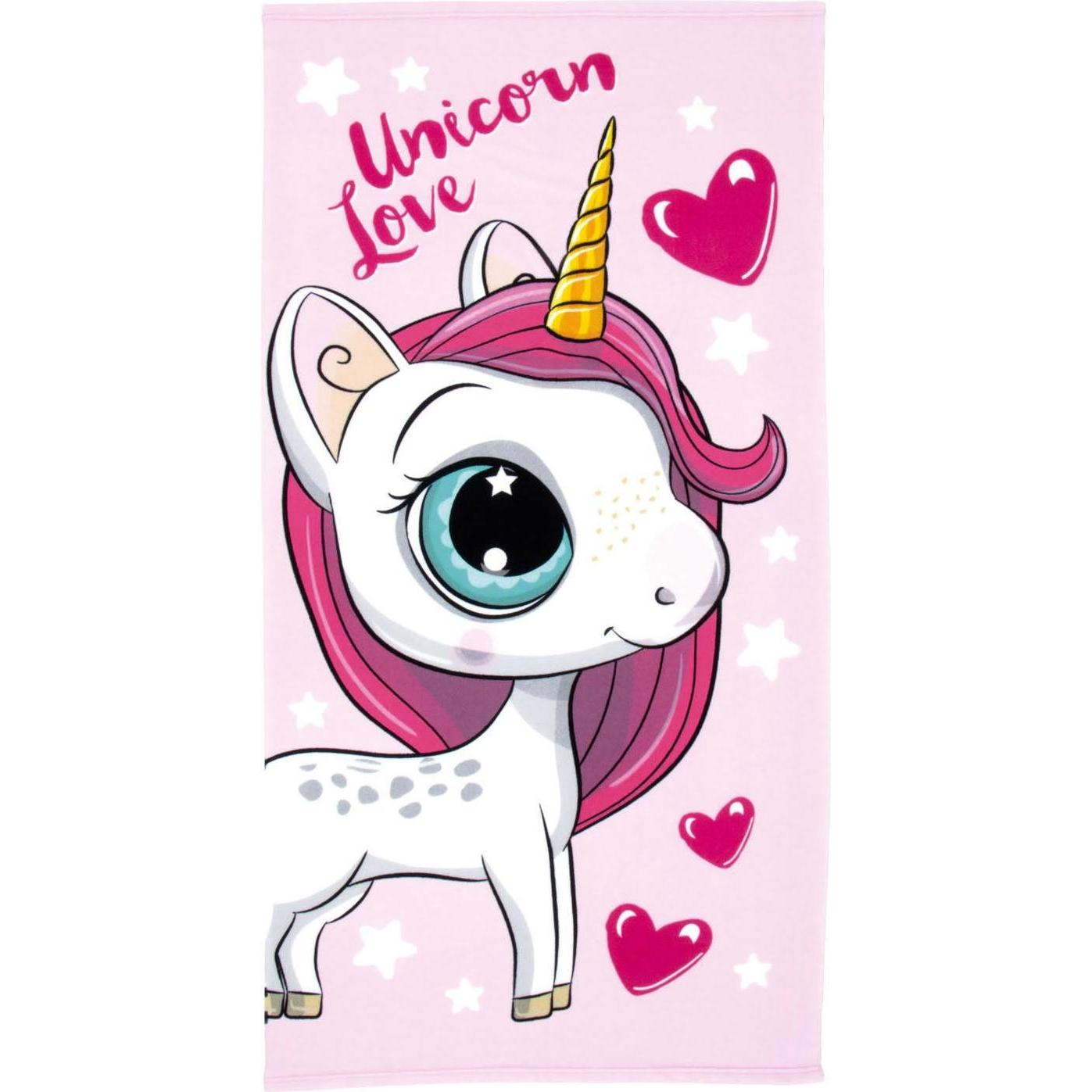 Unico, Strandtuch, Handtuch Unicorn Love, 70x140 (140 x 70 cm)