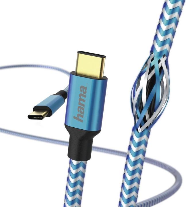 Actual product image Hama USB-C - USB-C Reflective (1.50 m, USB 2.0)