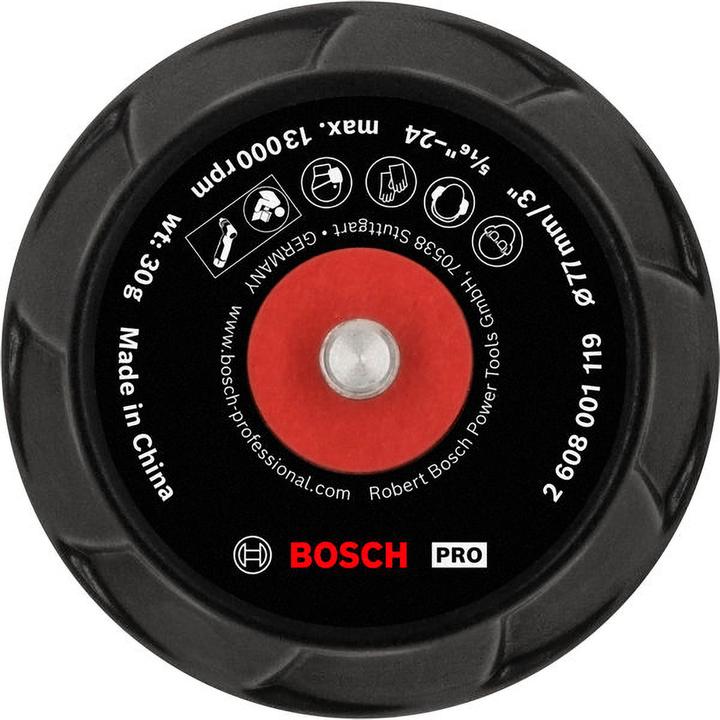 Produktbild Bosch Hausgeräte Polierteller PRO 77 mm Klettverschluss 2608001119