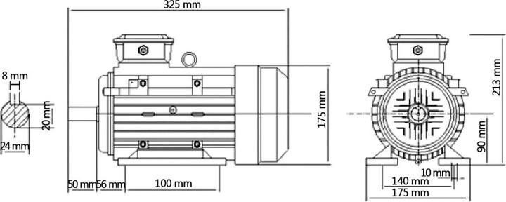 Produktbild VidaXL 3-Phasen-Elektromotor