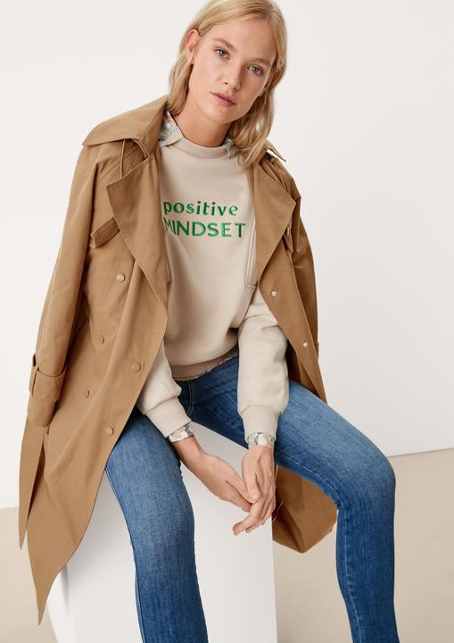 Actual product image s.Oliver Chic long sleeve coat with loose fit