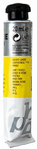 Actual product image Pebeo T7 Extra Fine Gouache (Cadmium lemon yellow imitation, 20 ml)